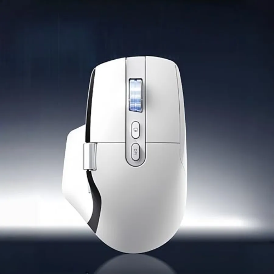 

Ergonomic Wireless Mouse with Infinite Scroll Side Scroll PixArt 3220 Sensor Bluetooth 2.4G Rechargeable Office Mouse Multi-Con