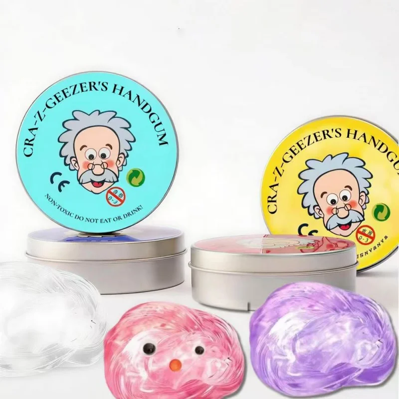 New Stress Relief Toys Old Man Liquid Squishy Transparent Crystal Slime Fluffy Foam Putty Safe Bouncy Stretchy Color Slime