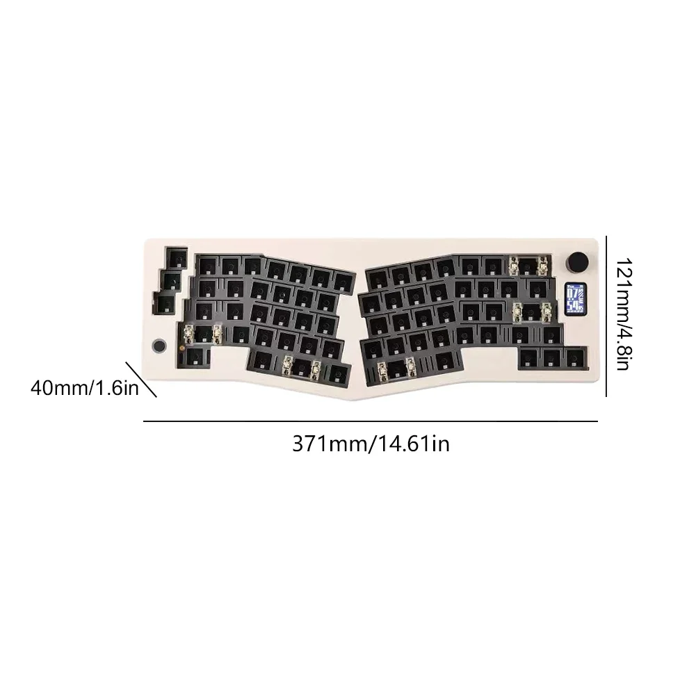 ABM066 GMK67 Teclado mecánico inalámbrico a través de programable intercambiable en caliente Bluetooth/2,4 Ghz/tastiera tipo C junta de teclado para juegos