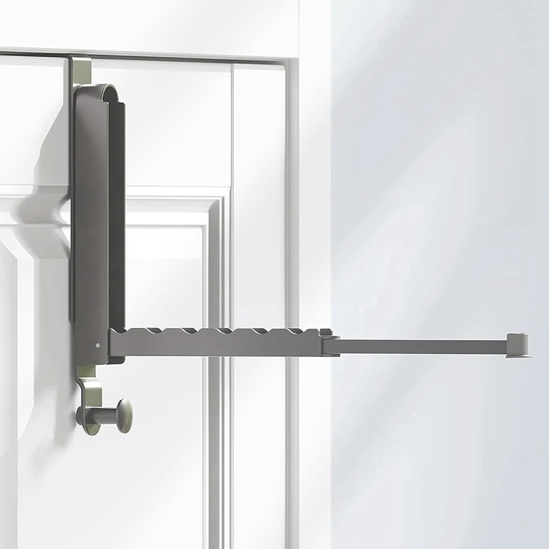 Clothes Drying Rack Folding Clothes Drying Rack, Aluminum Alloy over the Door Hanger with