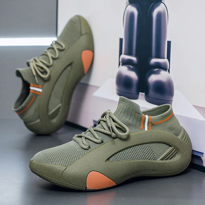 

Training Dedicated Men Basketball Simple Fashion Design Breathable Mesh Cushion Anti Slip Sole Wear Resistant For Outdoor Sports