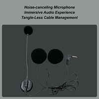Helmet Headset Headphones For Motorcycle Helmet Noise-canceling Communication System Modular Design For Racing Street Riding