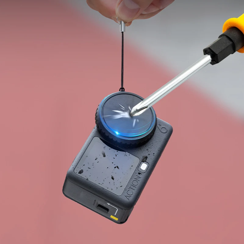 1 szt. Silikonowa osłonka na obiektyw do Osmo Action 6, odporna na zarysowania i odciski palców, osłona ochronna do akcesoriów Action6