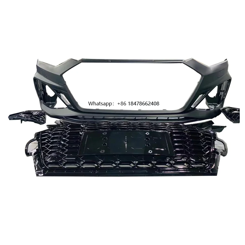 

High Quality A5 S5 Front Bumper Kit RS5 Style Look with Black Grille for A5 S5 B9.5 2020 2021 2022 2023 2024