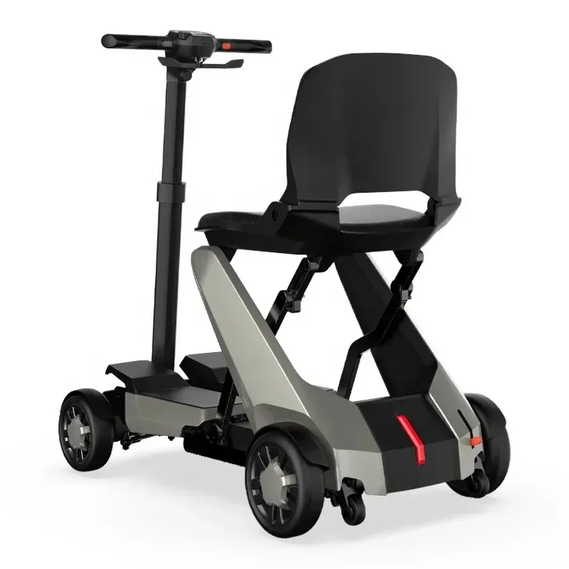 Factory Hot Selling 2024 Lightweight Easy Handle Outdoor Shopping Mobility Scooter Remote Controlled Folding Elderly Electronic