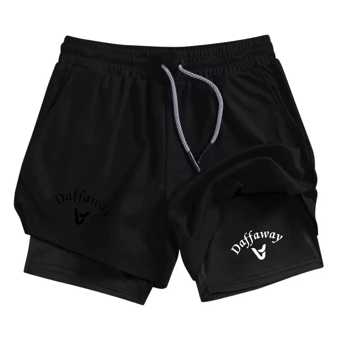 Men Fitness Gym Training 2 in 1 Sports Shorts Goku Anime Running Quick Dry Workout Jogging  DeckDouble