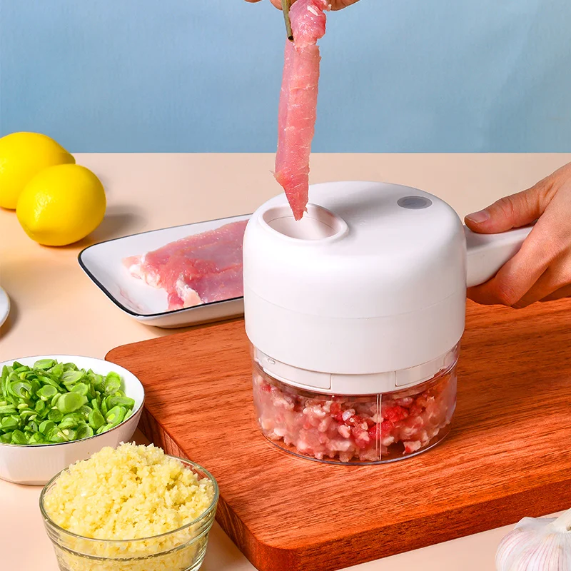 

TULX 4 in 1 Portable Electric Vegetable Cutter Set Type C Charge Vegetable Chopper Wireless Food Processor