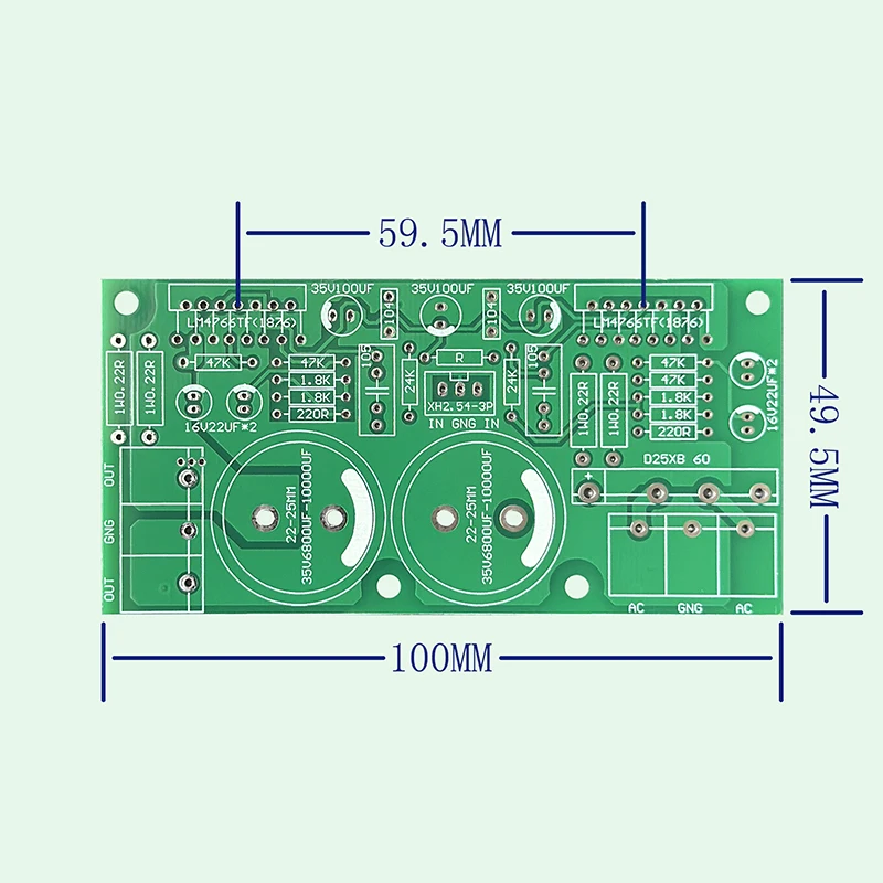 Kavucs Reference LINN LK140 LM4766 80w*2 2.0 Channel Amplifier Board Kit DIY Dual Parallel Can Be Installed LM4766/LM1876/LM4765