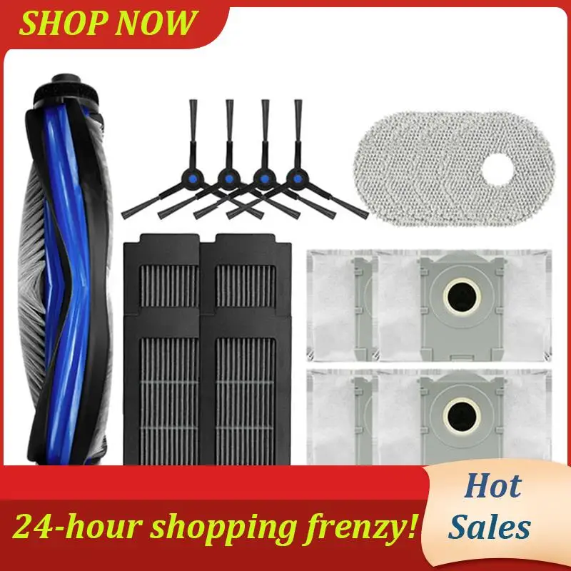 

For Ecovacs Debot T50 PRO OMNI / T50 OMNI Robot Vacuum Accessories Main Roller Brush Hepa Filter Mop Cloth Dust Bag