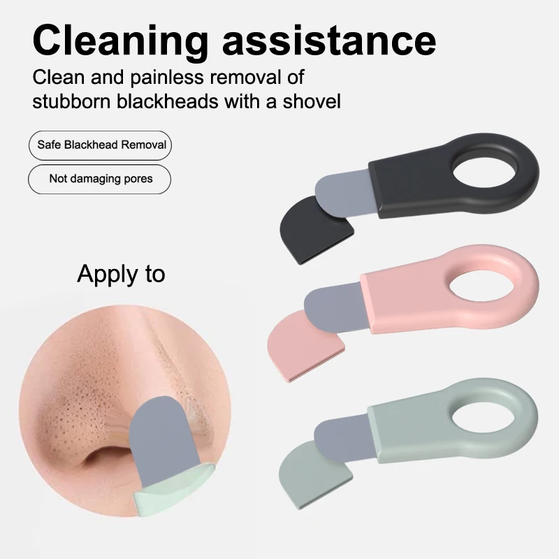 แบบพกพา Blackhead Spatula Exfoliator Deep Cleansing Remover ทําความสะอาดรูขุมขน Blackhead Removal MINI อุปกรณ์ความงาม Skin Care TOOL