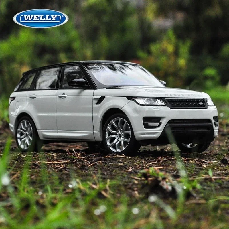 

WELLY 1:24 Land Range Rover Sports SUV Alloy Car Model Diecast Metal Toy Vehicles Car Model Simulation Collection Childrens Gift