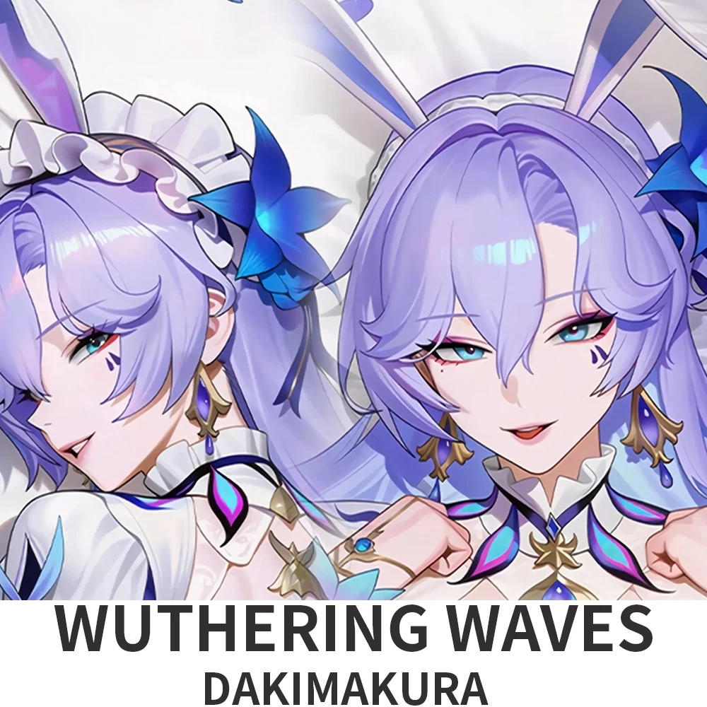 Dakimakura Wuthering Waves Cantarella Fisalia 2WAY Hugging Body Pillow Case Anime Pillow Cushion Cover