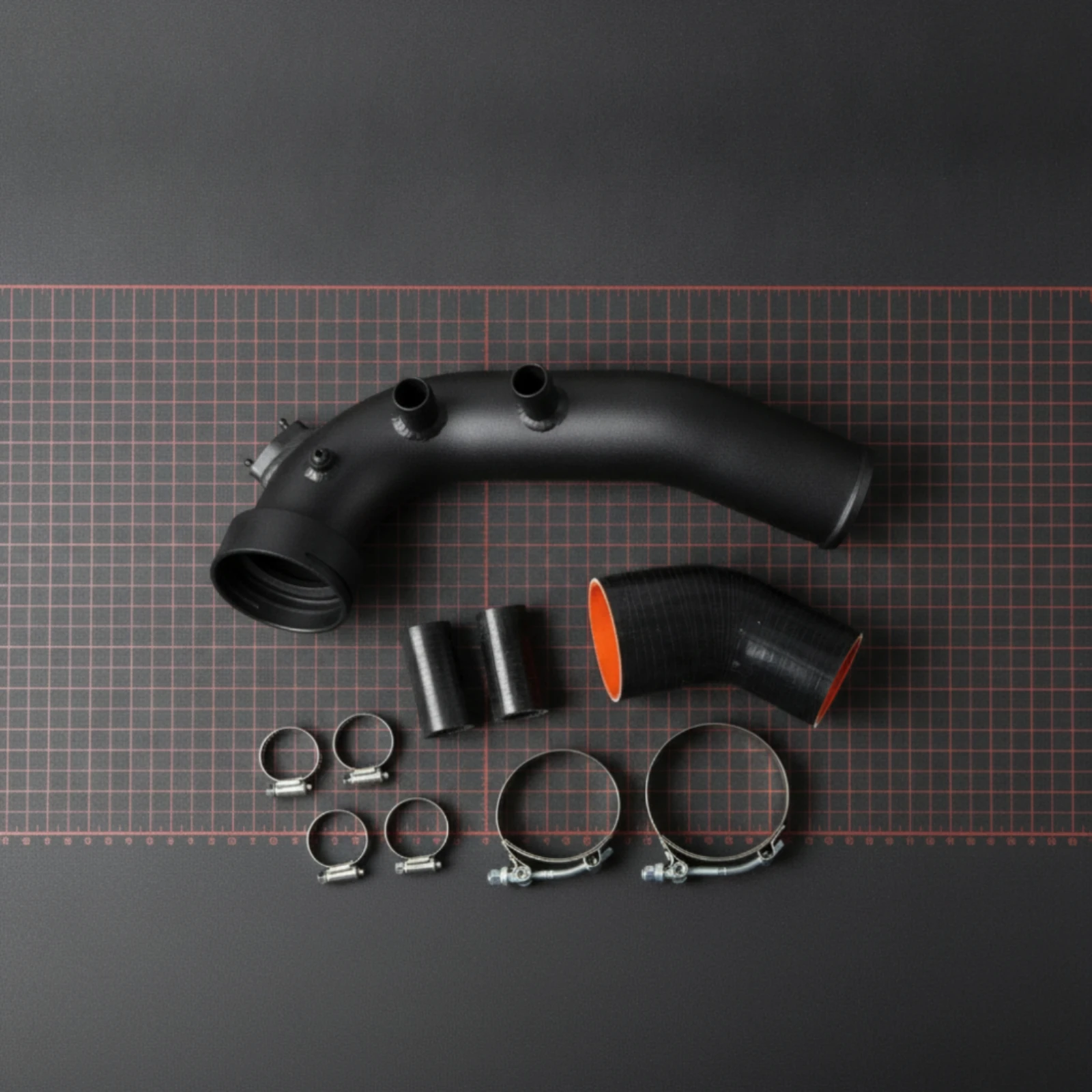 Intake Pipe Kit Long-Lasting Intake Tube with Silicone Couplers Coupler Heavy Duty Hose Tough for Car Enthusiasts, Engine Bay