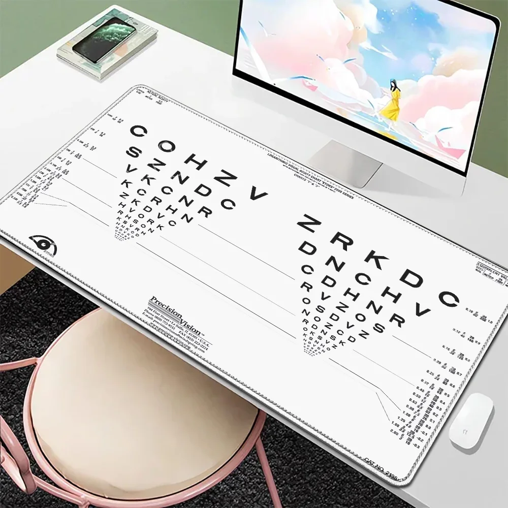 

Medical Eye Vision Chart Large Gaming Mouse Pad XXL Computer Mousepad PC Game Mice Mat Laptop Mouse Carpet Keyboard Mat Desk Pad