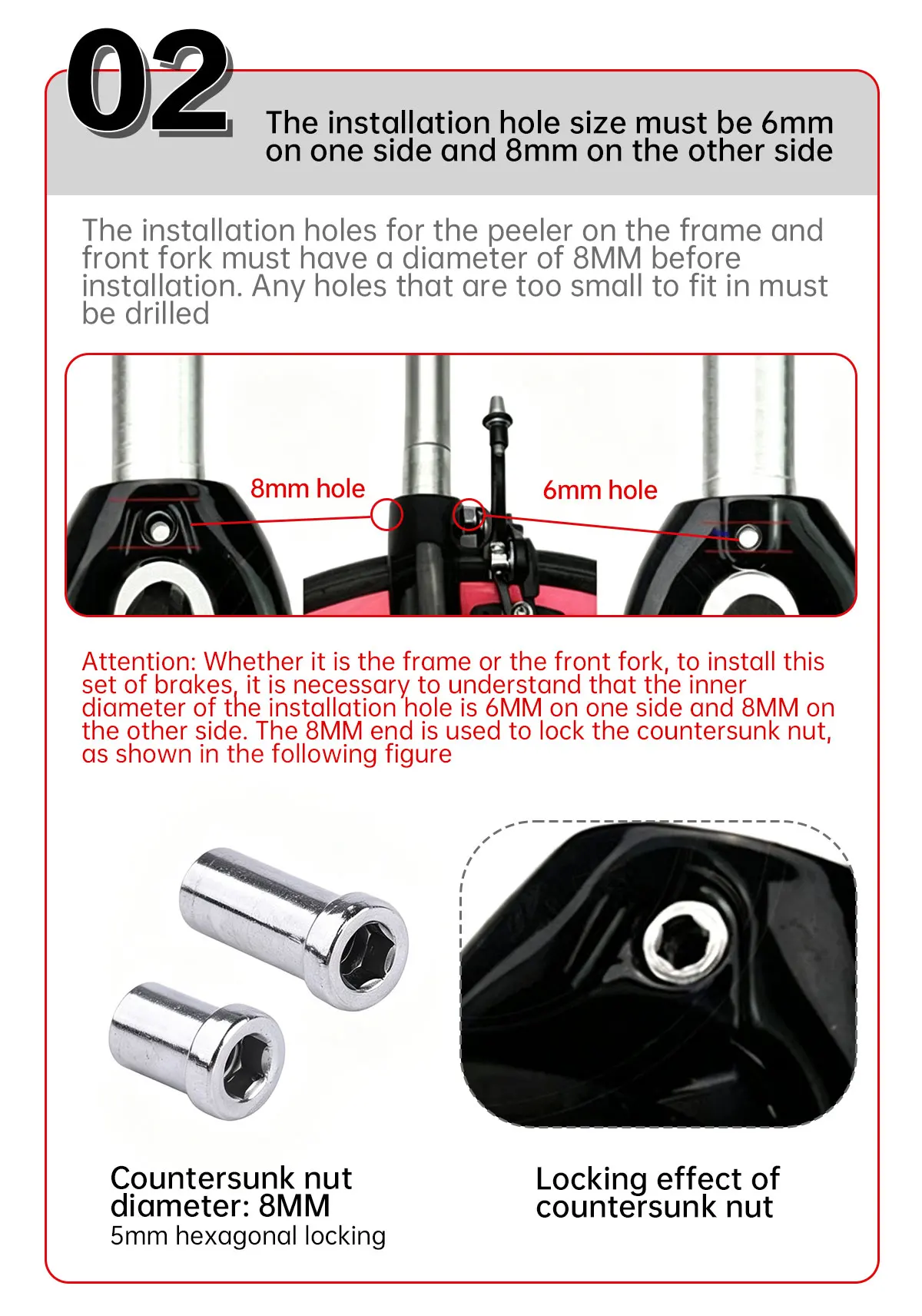TESNO Dual-Pivot Rennrad C-Bremsen-Bremssattel aus Aluminiumlegierung mit langer Reichweite für Fahrradausrüstung – Detail 9