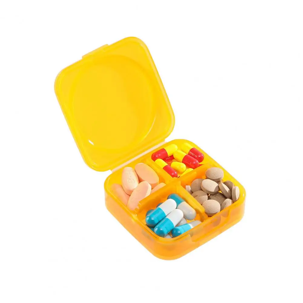 

Large Capacity Pill Organizer with Independent Sealing Buckles Design Pill Container Transparent Case for Travel And Home
