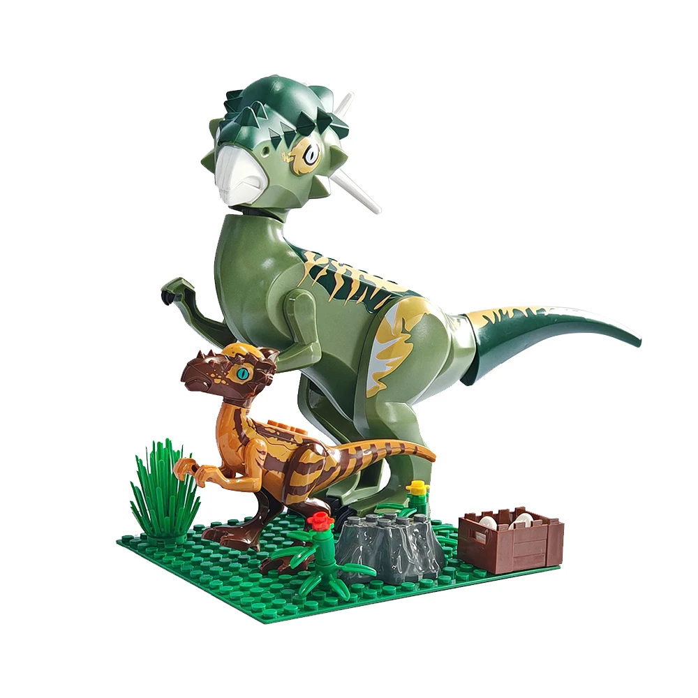 Jurassic Dinosaurs Building Blocks Package Indominus Rex DIY Collocation Big Tyrannosaurus Action Figure Models Kids Toys Gifts