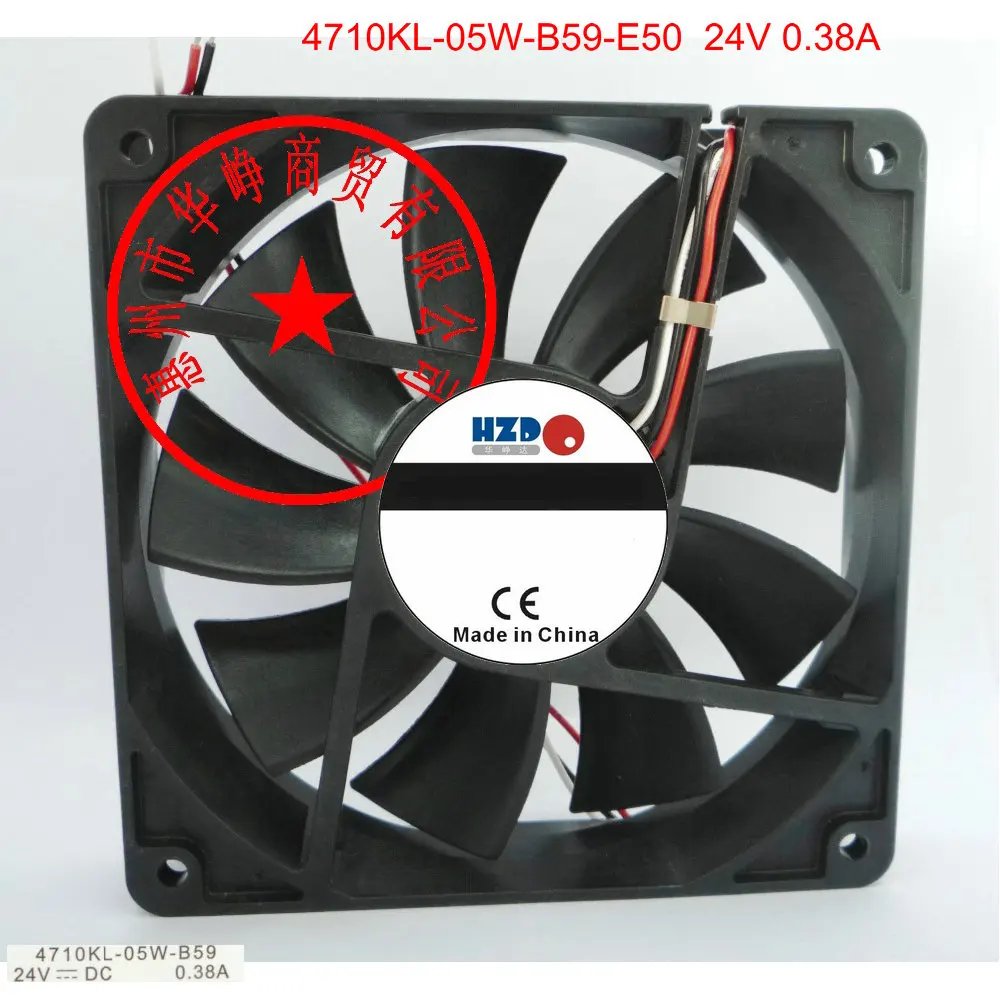 original 12CM 4710KL-05W-B59 12025 24V 0.38A 3wire colling fan