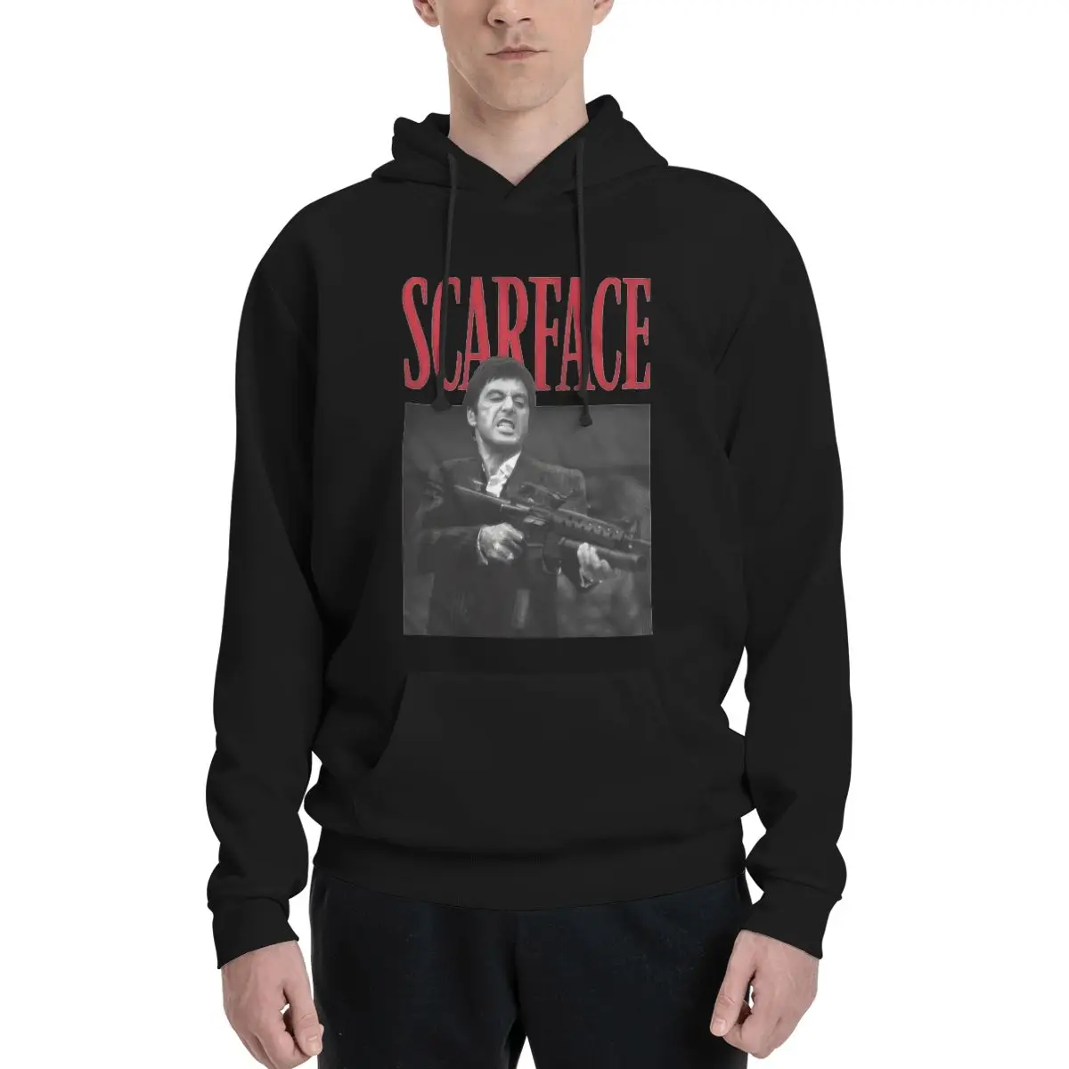 Scarface Streetwear Hoodies Autumn Movie Casual Hooded Shirt Couple Retro Custom DIY Oversize Hoodie