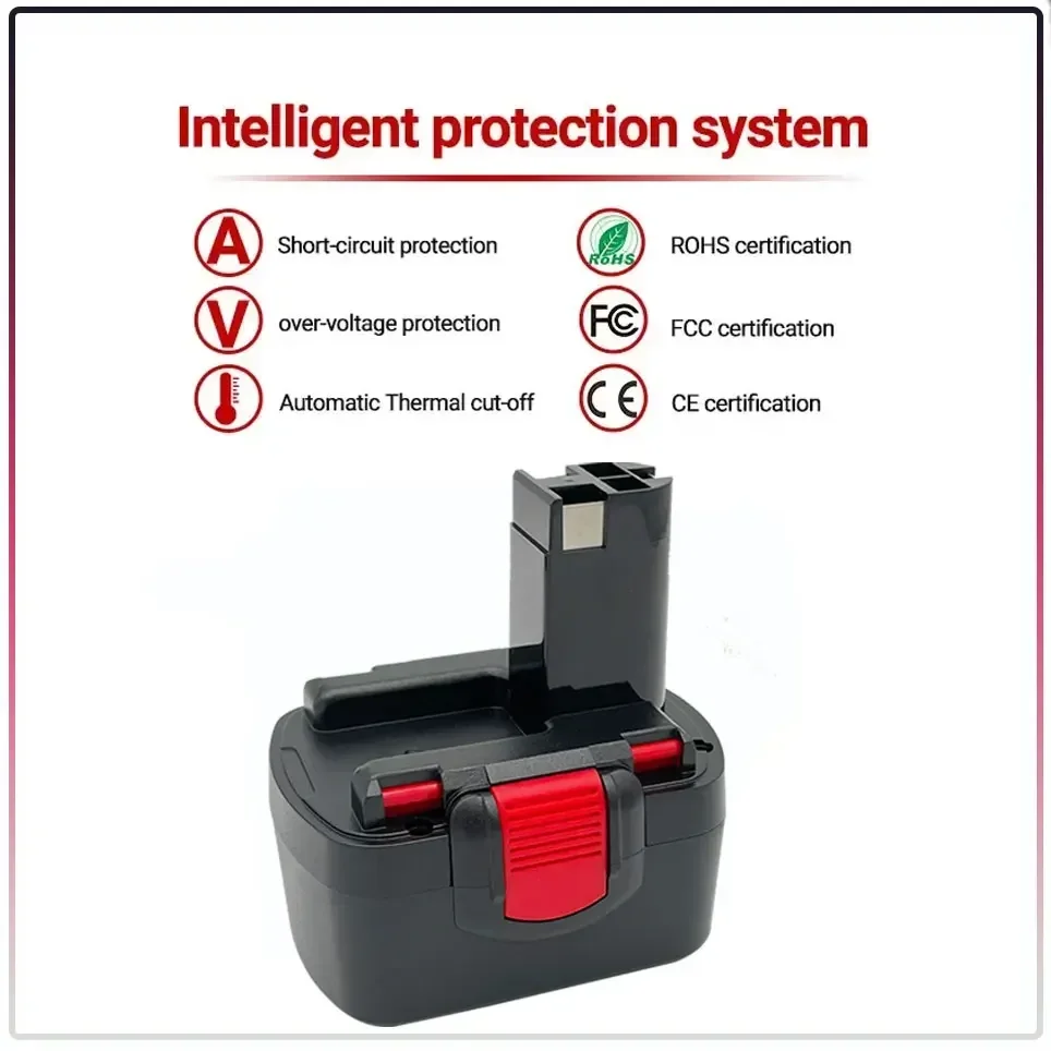 For Bosch 14.4V 4.8AH/6.8AH/9.8AH Battery For Bosch D70745 2607335273 BAT038 BAT040 BAT140 BAT041 Power Tool Battery