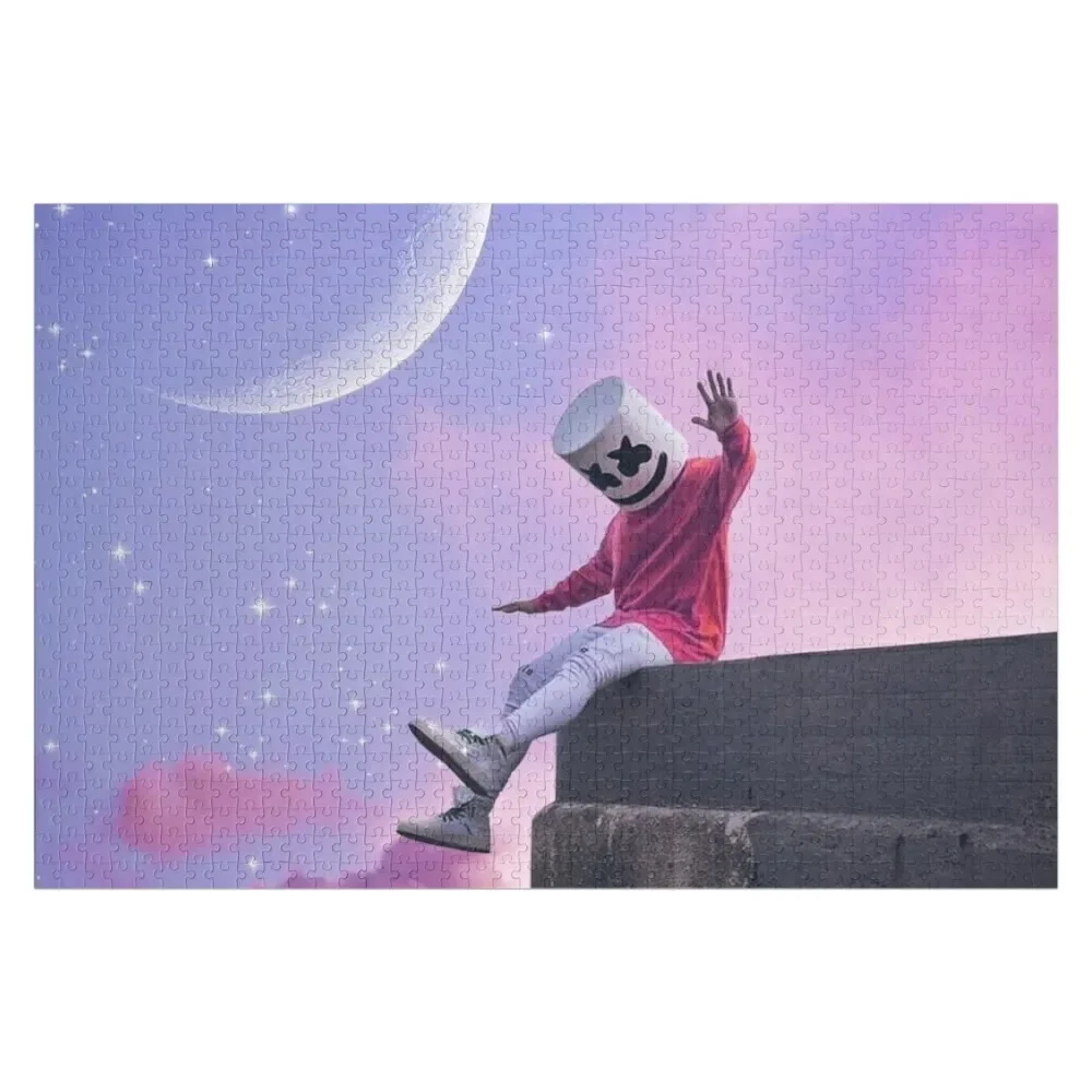 Marshmello with View Jigsaw Puzzle Personalized Baby Object Works Of Art Personalized Gift Married Jigsaw For Kids Puzzle