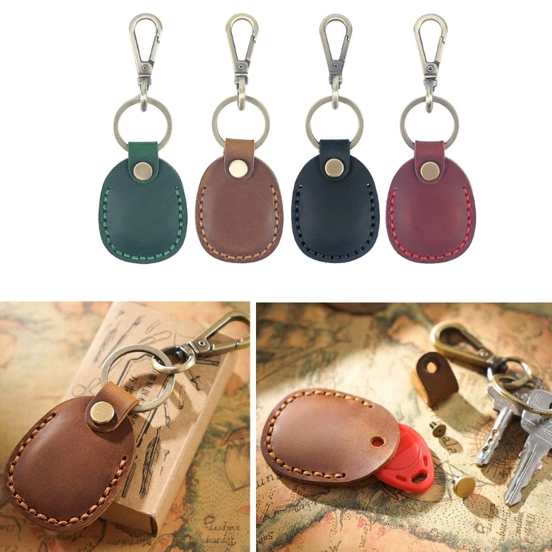 Fashionable Teardrop Sturdy PU Leather Card Wallet Convenient for Managing Multiple Access Cards Decoration Use Y08E