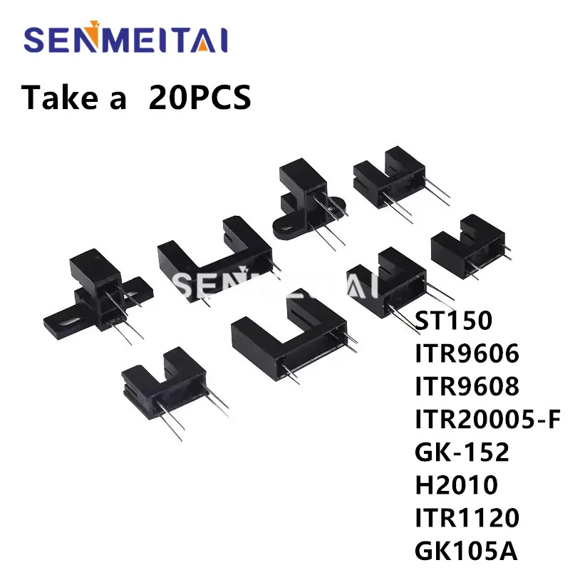 20PCS  ST150 ITR9606 ITR9608 ITR20005-F ITR1120 GK105A H2010 GK-152 100% NEW Optocoupler Photoelectric Switch Sensor