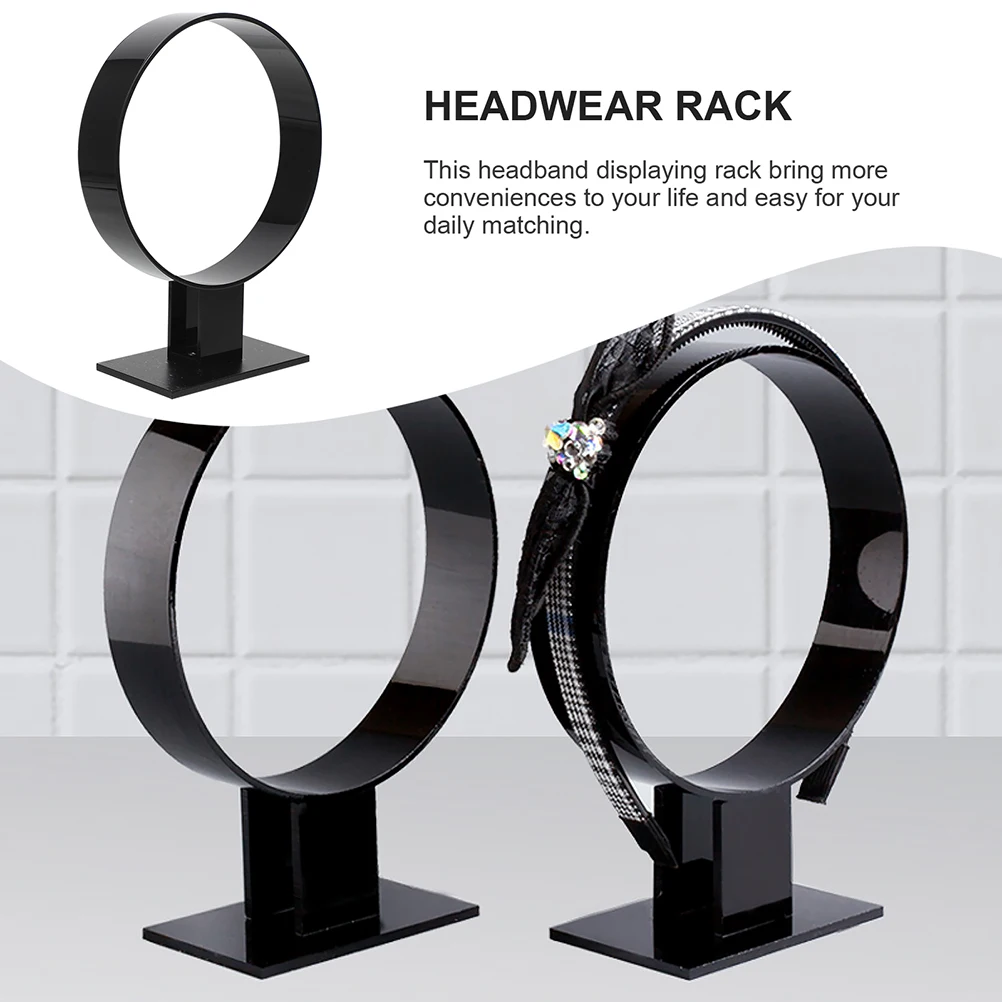 

2pcs Headband Stand Holder Hair Hoop Organizer Women's Headwear Display Rack Storage