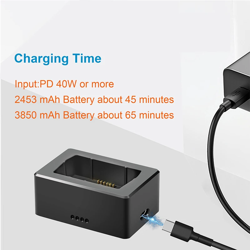 For DJI MINI 3 PRO Drone Standard 2453mAh Long Battery Life 3850mAh Battery USB QC3.0 Quick Charger Moving Charging Accessories