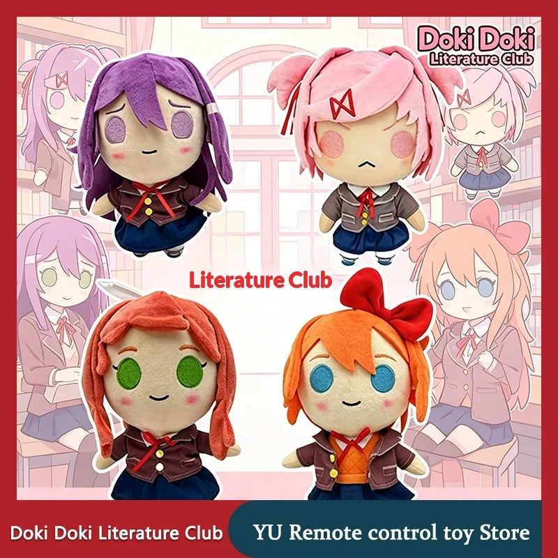 

В наличии: Плюшевая игрушка Doki Doki Literature Club, персонаж из игры, плюшевая кукла, кавайное украшение для дивана, подарок на Рождество и день рождения для влюбленных
