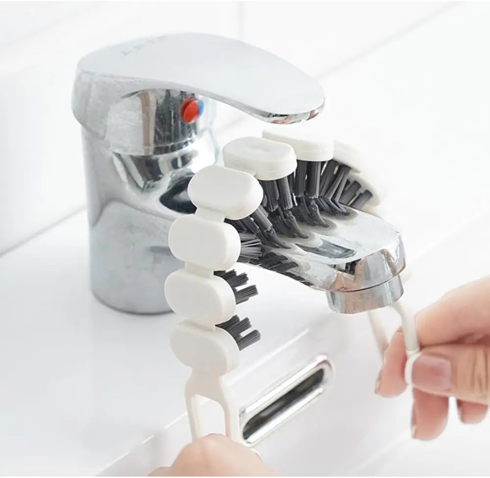 Faucet Cleaning Brushes Bendable Gap Cleaning Tool Sink Crevice Brush Kitchen Grease Removal Brush Bathroom Accessories