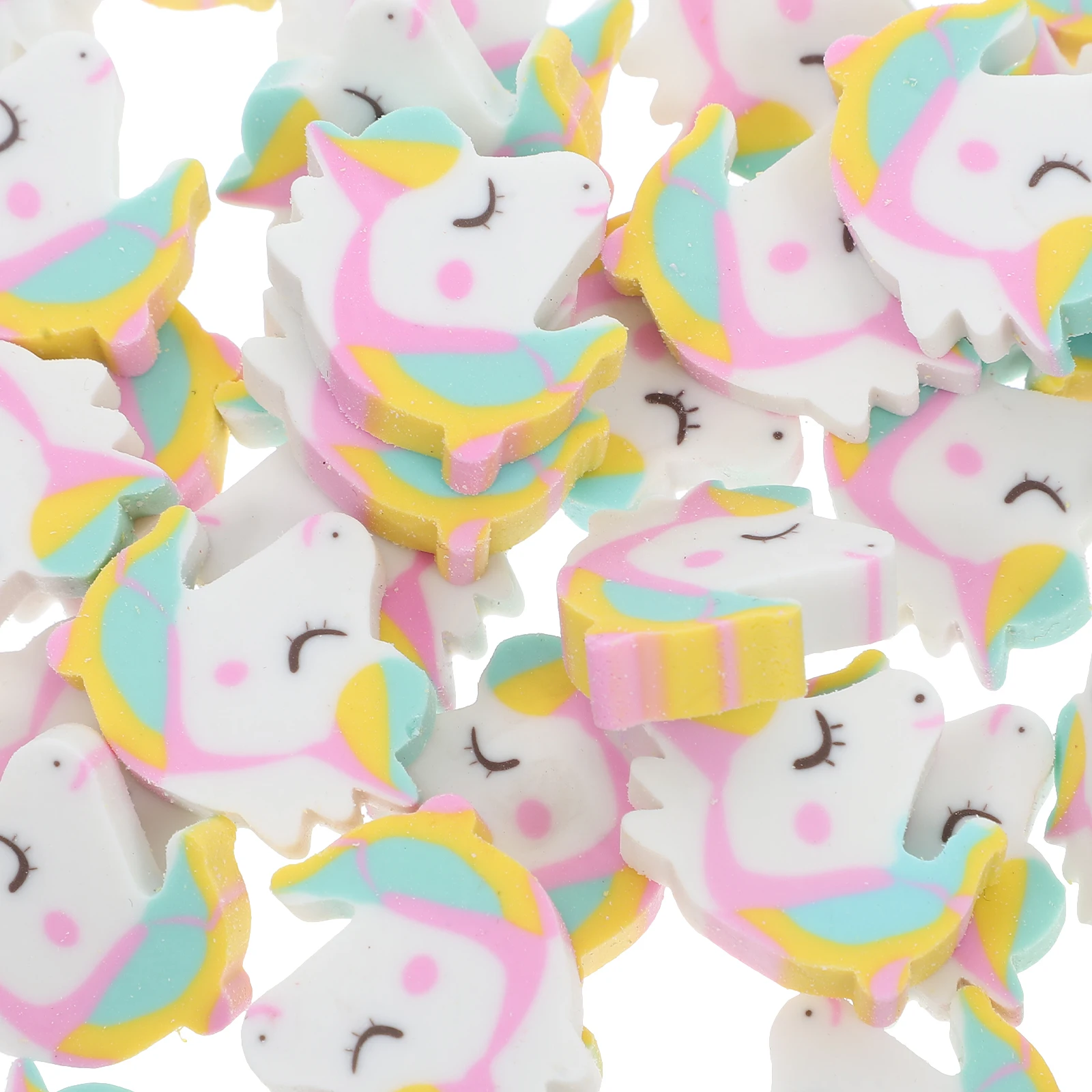 50 قطعة ممحاة بتصميم مدمج لقلم الرصاص وقلم رصاص ملون رائعة للمعلمين والطلاب نظام مكافأة للاستخدام الزخرفي