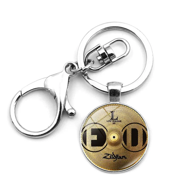 New Product Accessories DJ Drummer Stand Drum Keychain Pendant Metal Keyring Lobster Buckle Men Women Pendant