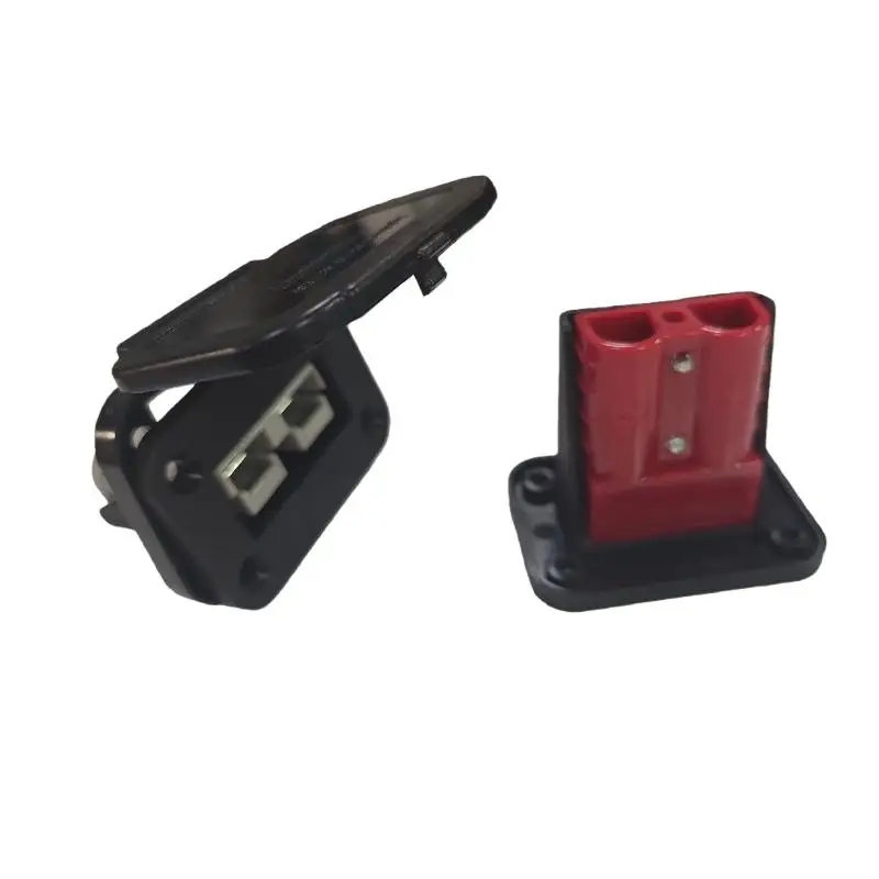 1 Set 600V Quick Plug Car Battery Power Connectors 50A Battery Charging Connector Kit Forklift Wire Cable Connector