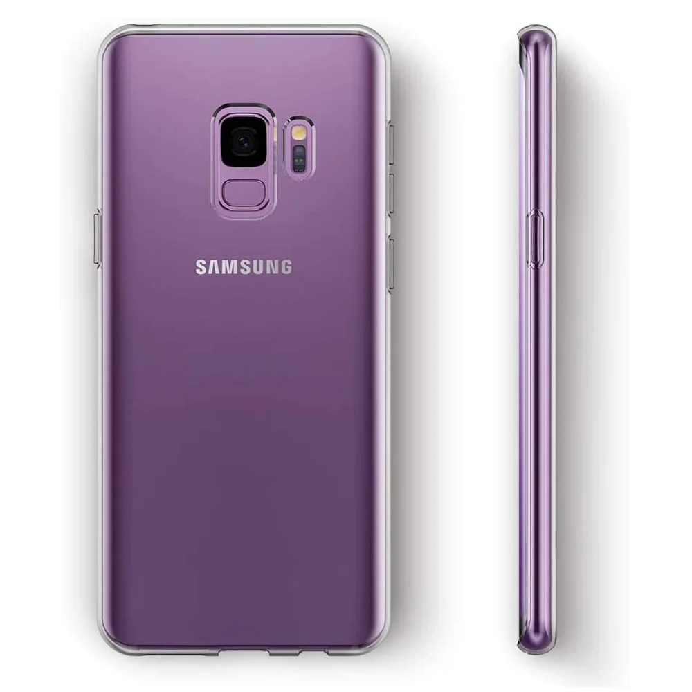 Klare Silikonhülle für Samsung Galaxy S9 Plus S10 S20 S21 S22 Note 8 9 10 20 Plus Bumper Case Transparente Telefonrückseite