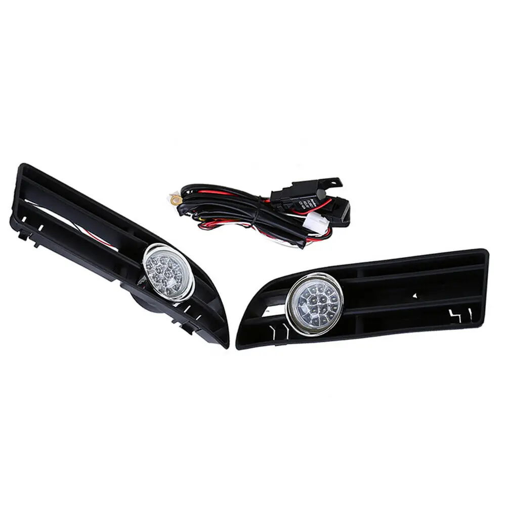 

Car LED Foglamp Front Grille For-VW Bora Jetta MK4 1999-2007 1 Pair