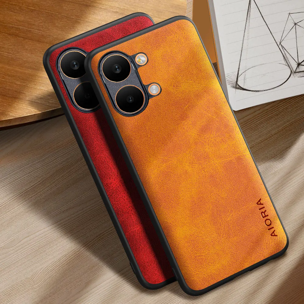 Capa para Poco X8 Pro Max 5G, capa de couro vintage de luxo, capa para celular xiaomi poco x8 pro max