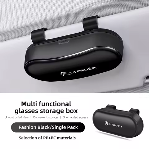 Fashion Multi Functional Glasses Storage Box For Citroen C8 DS3 C6 C3 Vts C4 Saxo C4L C5 C2 C1 Xsara C3-XR Picasso Berlingo SEGA