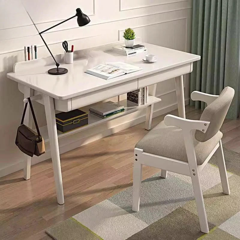 Study table, modern design study furniture, wooden laptop desk view 5