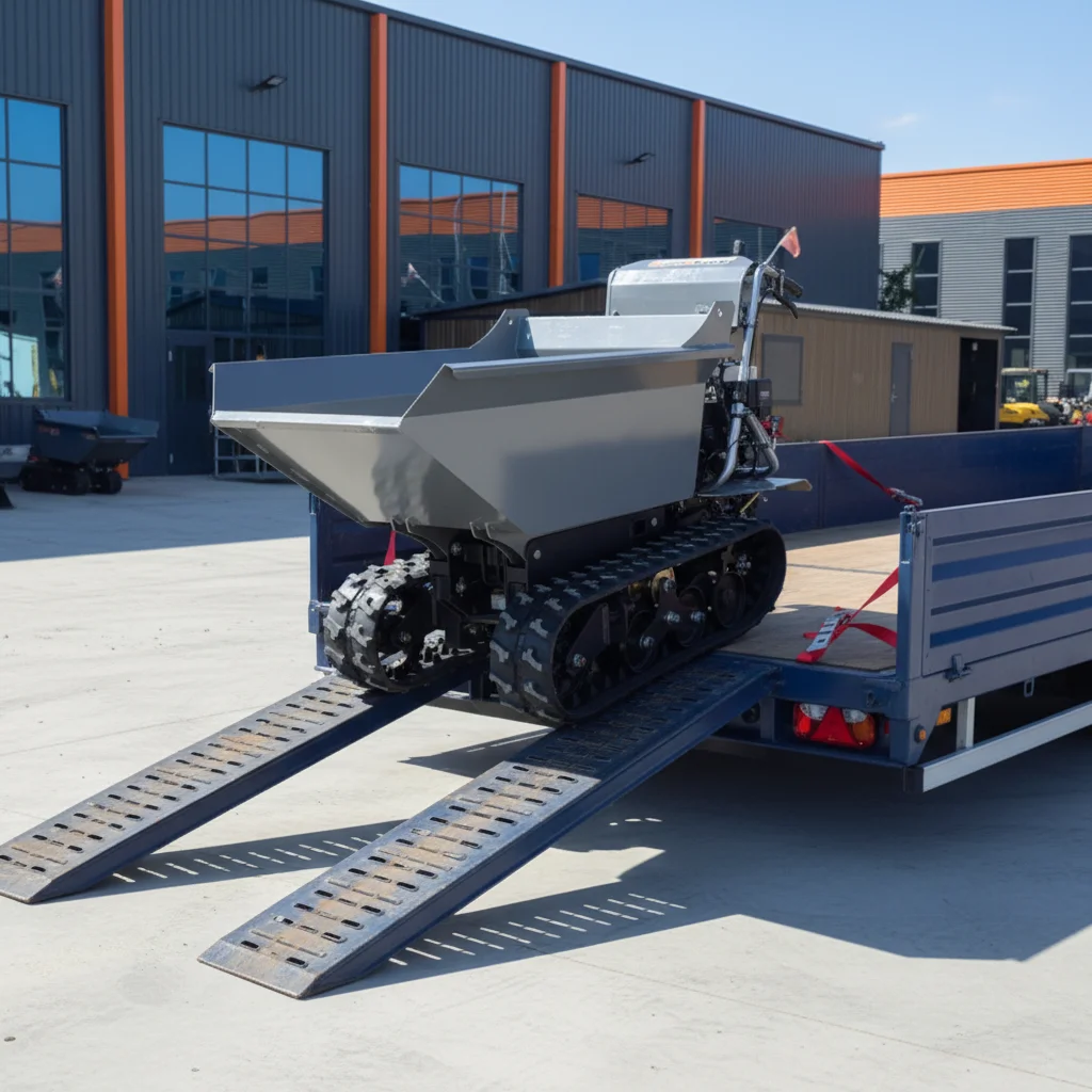 

Customize Remote Control Rubber Track Dumper 500kg Small Crawler Dump Truck