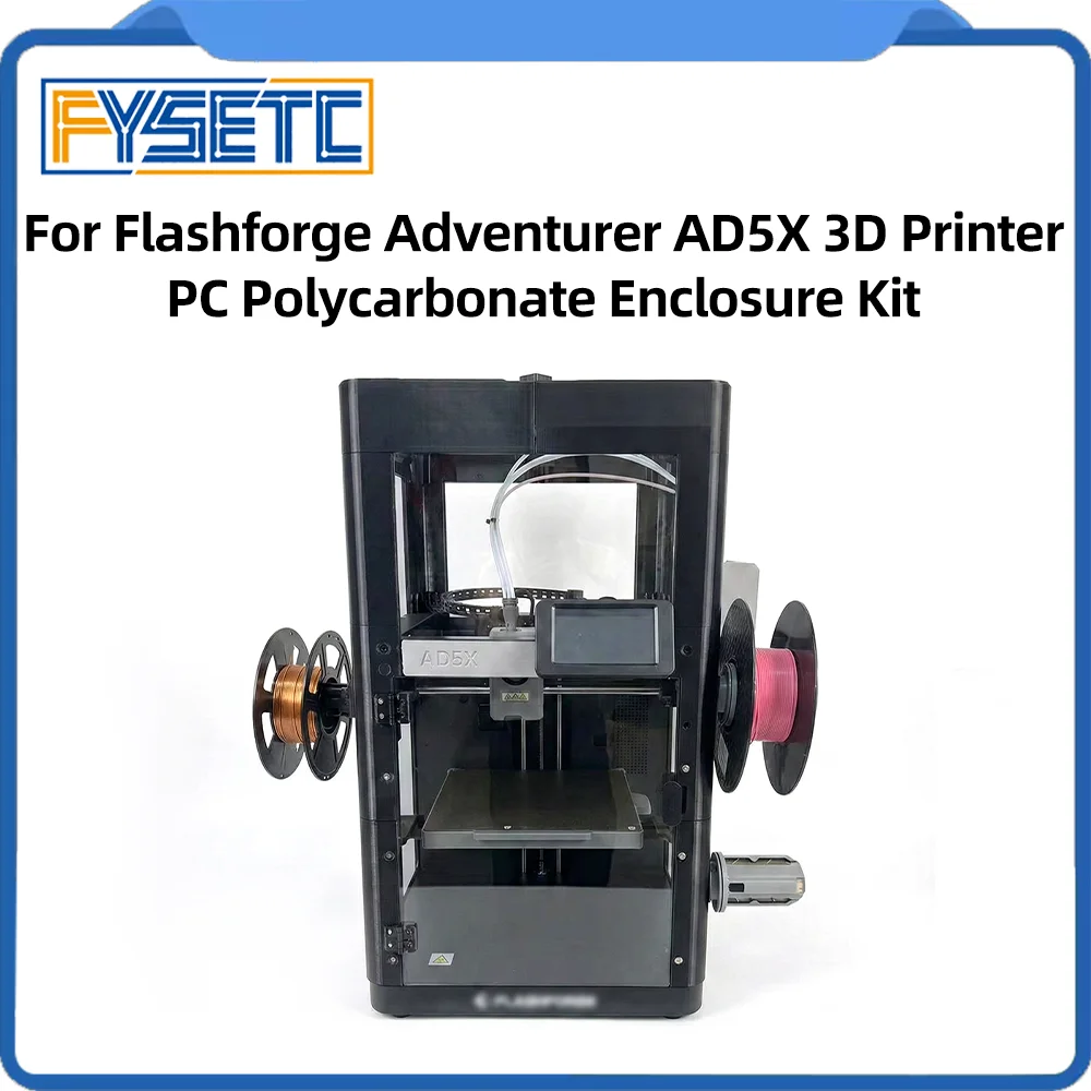 Kit d'enceinte isolante et anti-poussière pour imprimante 3D Flashforge Adventurer AD5X, kit de protection en PC pour AD5X