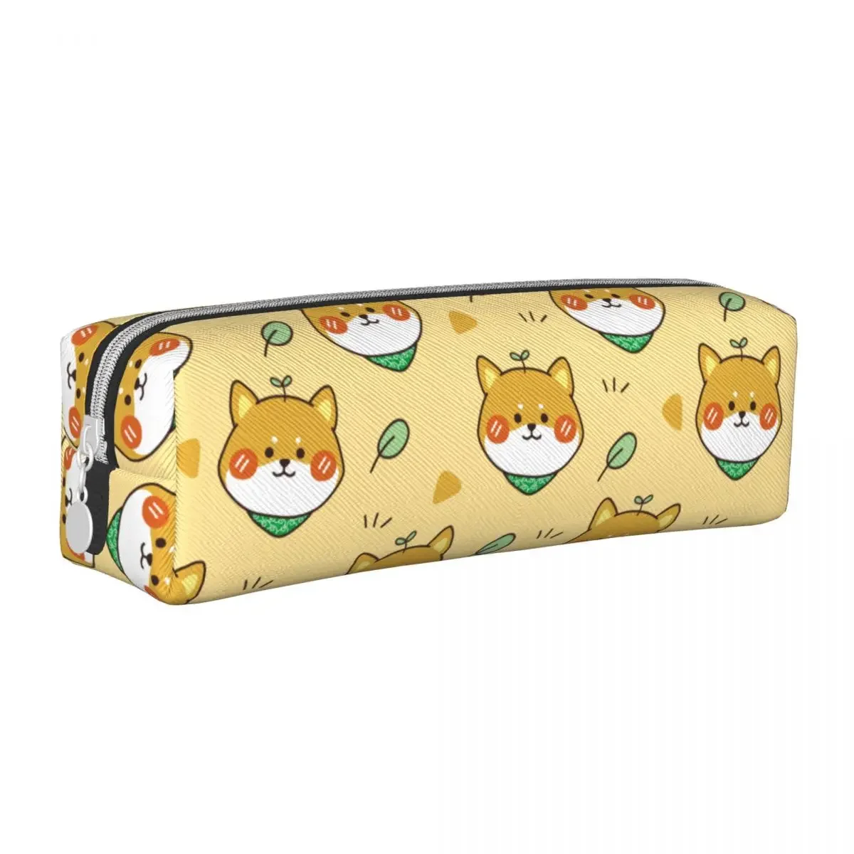 

Kawaii Shiba Inu Yellow Dog Pencil Case Lovely Hand Drawn Pet Pen Bag Student Large Storage School Supplies Zipper Pouch