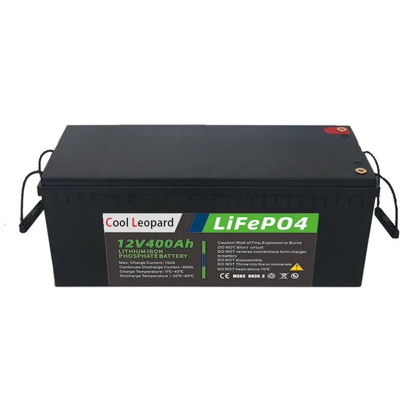 12V 400Ah lithium iron phosphate battery, large-capacity solar photovoltaic power generation industrial energy storage battery