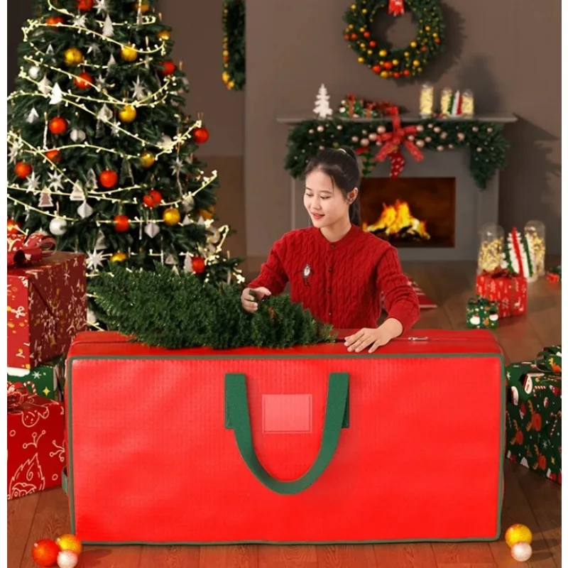 

Christmas Tree Storage Bag Waterproof Moisture-proof Durable Christmas Tree Dustproof Zipper Bag Handbag