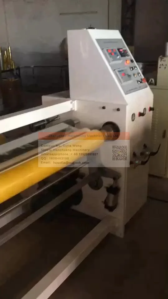 PET OPP CPP PE PS PVC Plastic Film Roll Slitting Rewinding Machine