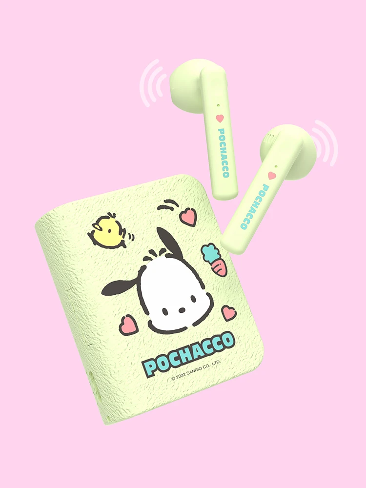 Sanrio Kuromi auricolari Bluetooth Cinnamoroll True Wireless Headset Pochacco Sport riduzione del rumore Touch Control giochi cuffie