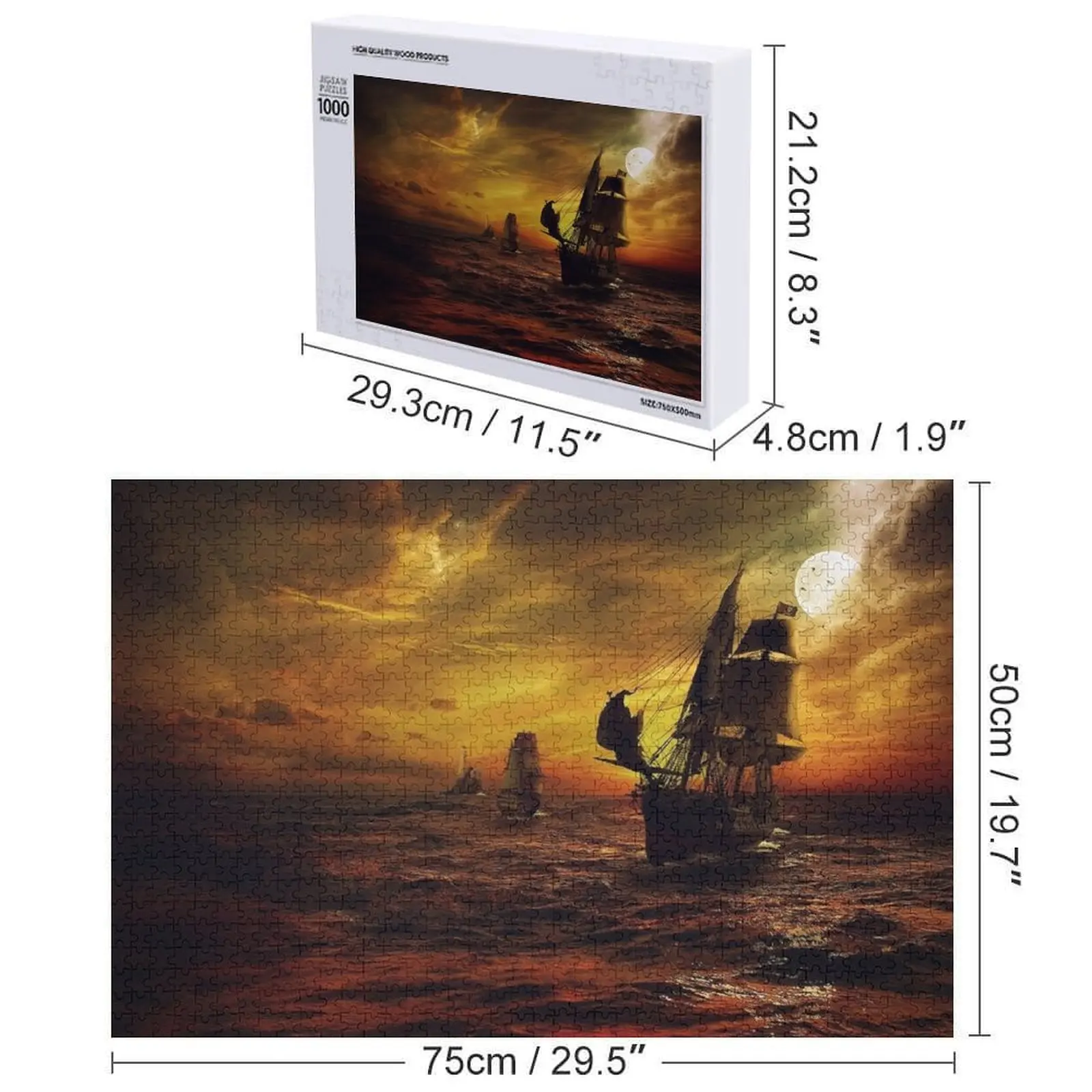 Ships At Sea Jigsaw Puzzle Personalized Photo Gift Picture Personalized For Kids Puzzle