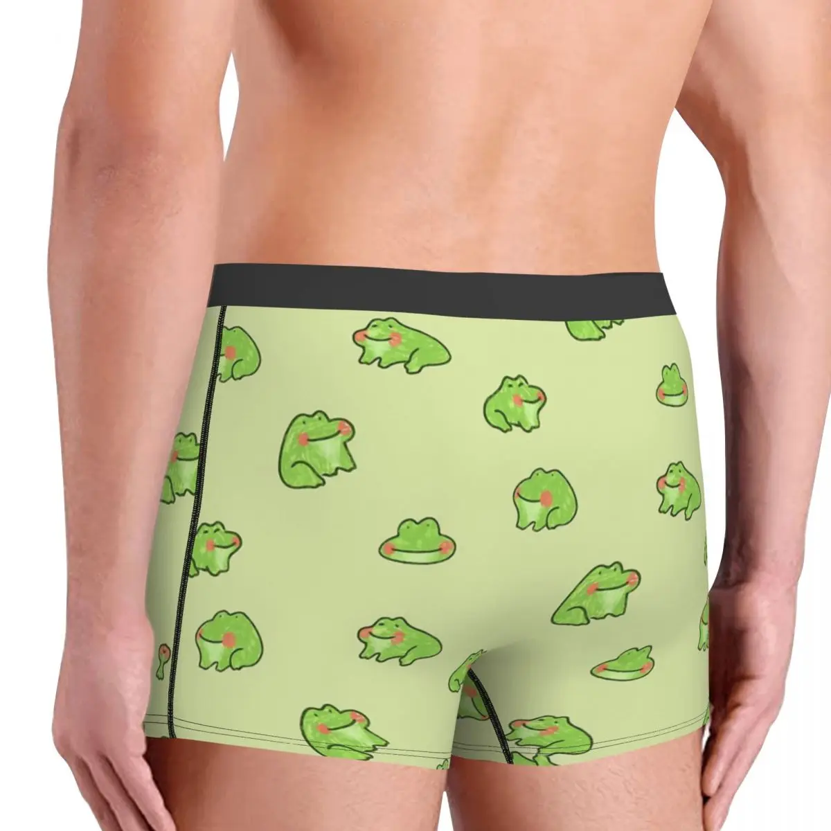 Cottagecore Rural Aesthetic Happy Little Frogs Underpants Homme Panties Man Underwear Sexy Shorts Boxer Briefs