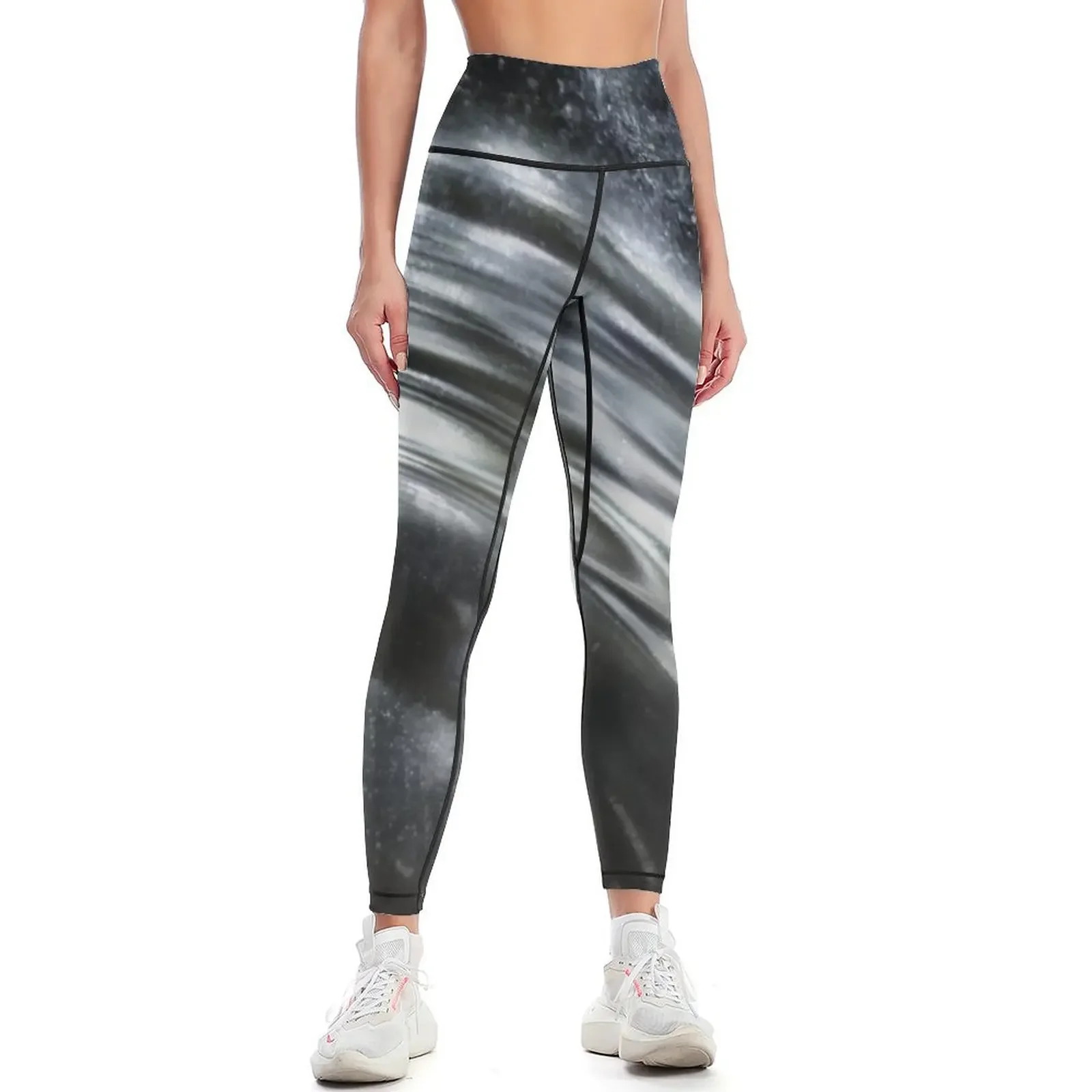 

hazy Crazy. Metal  No. 019: "Rotating Blue" Leggings Women's sports gym pants Women sports Women's high waist Womens Leggings