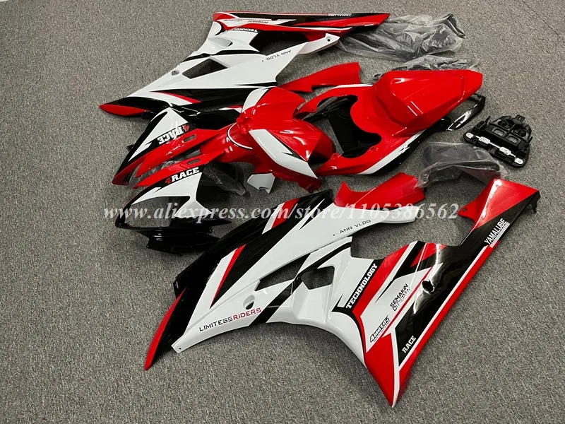 4Gifts New ABS Motorcycle Fairings Kit Fit For YAMAHA R6 2006 2007 06 07 Bodywork Set Custom Red Black White